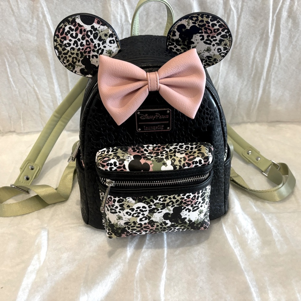 Disney Parks Loungefly Animal Kingdom 25th Anniversary Leopard Backpack